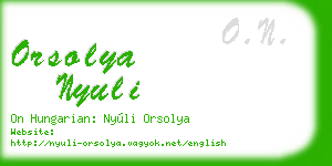 orsolya nyuli business card