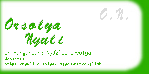 orsolya nyuli business card